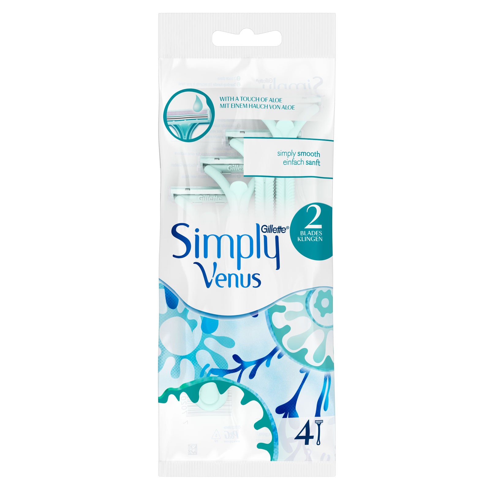 Gillette Venus Simply 2 Disposable Razors 4 Pack | High Quality Tissue Product Online - Product Image Gillette Venus Simply 2 Disposable Razors 4 Pack | High Quality Tissue Product Online - Product Image
